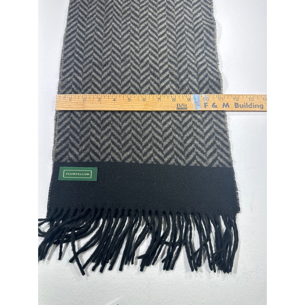 Vintage Marshall Fields Clubfellow Haringbone scarf.